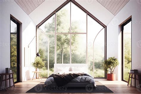 Cozy bedroom interior. illustration style. AI 22192094 Stock Photo at ...