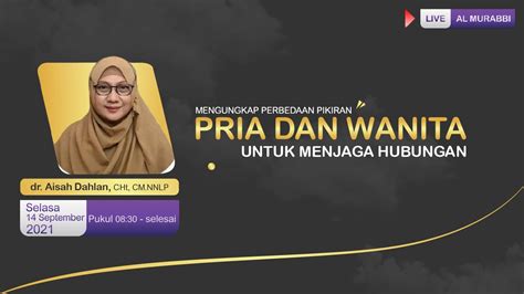 LIVE Dr Aisah Dahlan CHt CM NNLP Masjid Al Murabbi Bandung