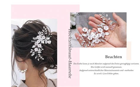 Unicra Haarschmuck Hochzeit Blumen Kopfschmuck Hochzeit Haarschmuck