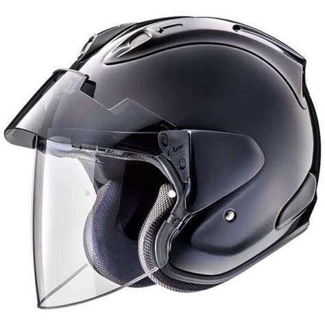 Jual Arai Half Face Helmet Vz Ram Plus Glass Black Dual Visor Sni Arai