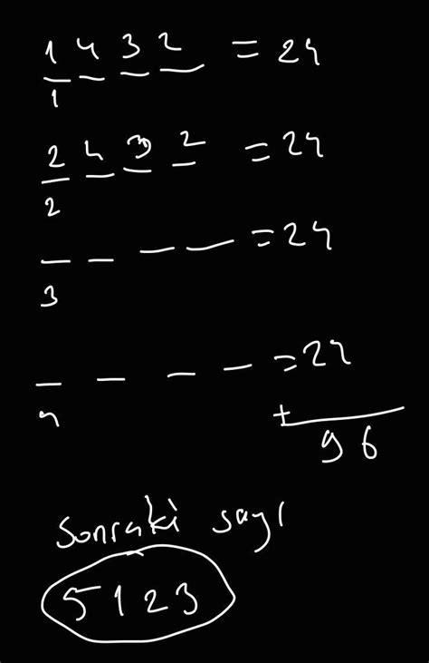 4 1 2 3 4 5 kümesinin elemanları kullanılarak yazılan rakamları