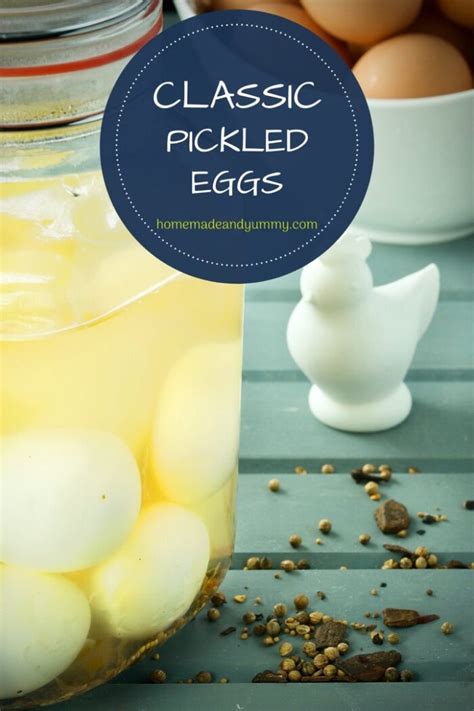 Easy Classic Pickled Eggs Recipe Homemade And Yummy