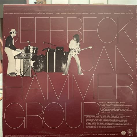 Mavin Jeff Beck Lp With The Jan Hammer Group Live 1977 Epic Vinyl 1977 34433