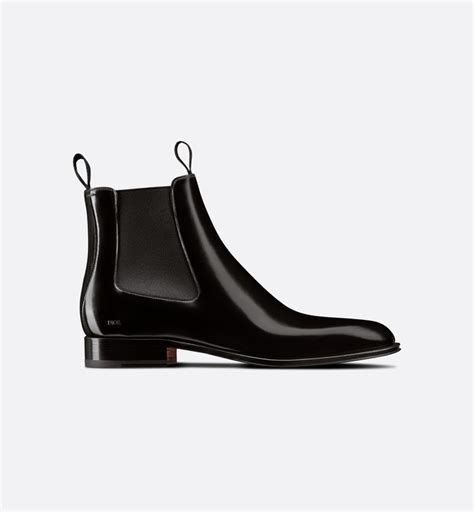 Dior Timeless Chelsea Boot Black Polished Calfskin Dior