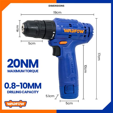 Wadfow By Winland Lithium Ion Cordless Drill V Battery Drill Without