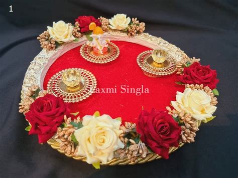 Flower Handmade Pooja Thali Decoration At Best Price In New Delhi Id