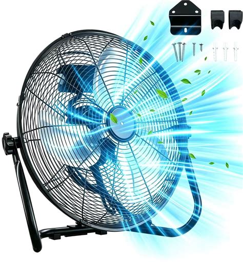 ktaxon heavy duty floor wall mount fan  cfm high velocity