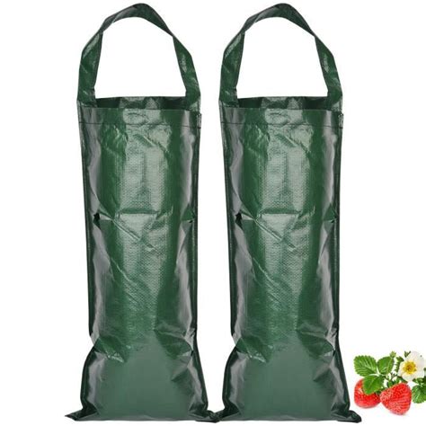 Jardinière suspendue pour culture de fraises 2Pcs Vert Cdiscount