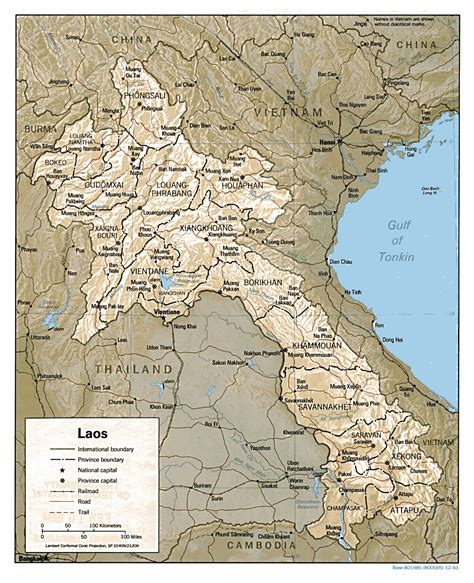 Maps Of Laos Detailed Map Of Laos In English Tourist Map Of Laos 160832