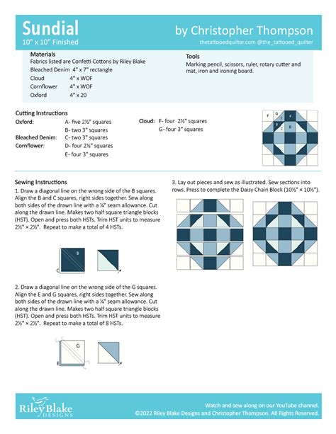 Rbd Block Challenge Patterns Riley Blake Designs