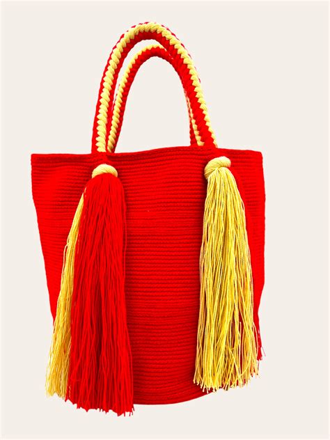 Bolso Wayuu Rojo Bienvenidos A Nativos World