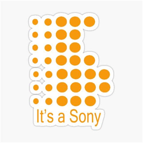 It S A Sony Sticker For Sale By Beetlemuse Redbubble