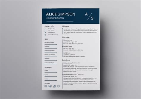 Templates Executive Resume Template Ats Clean Resume Green Resume