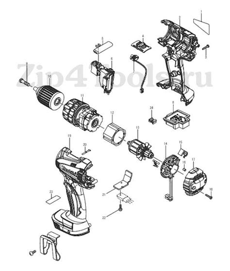 Exploring The Inner Workings Of A Makita Cordless Drill Parts Diagram