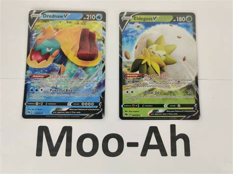 Eldegoss V 005 073 Drednaw V 014 073 Ultra Rare Holo Pokemon Champion