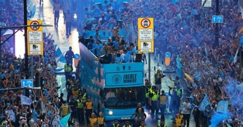 Man City treble parade highlights as thousands of Blues take over ...