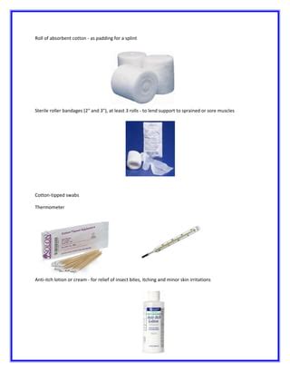 First Aid Kit Pdf