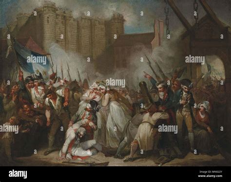 . English: History painting of the Storming of the Bastille, 14 July ...