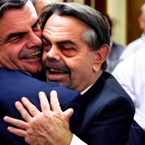 Lula Tenderly Hugging Bolsonaro Stable Diffusion Openart