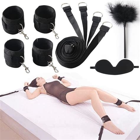 Amazon Sex Bondage Restraint Kit Bdsm Bed Restraints Set Adult Sex