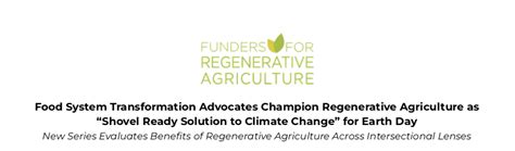 Resources Funders For Regenerative Agriculture