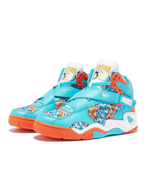 Teal And Orange Rogue X Ace Ventura X Mache Sneaker Ewing Athletics