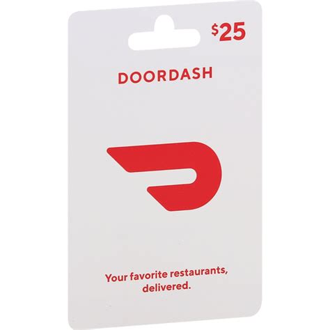 Printable Door Dash Gift Card