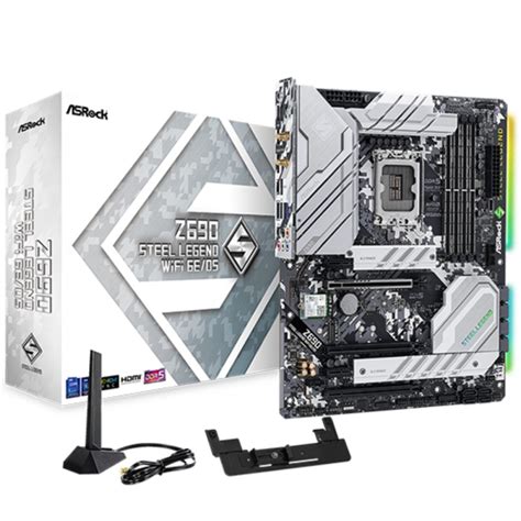 Motherboard Asrock Z690 Steel Legend WiFi 6E/D5 LGA1700 4x DDR5 DIMM ...