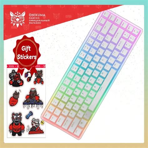 Onikuma Teclado De Juego Con Efectos De Luz Rgb Onikuma G Blanco Con