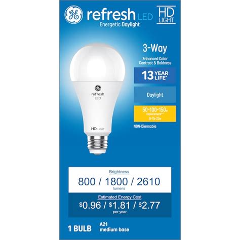 Ge Refresh Hd 150 Watt Eq A21 Daylight Medium Base E 26 Led General