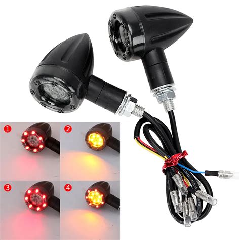 12V Taillights Motocicleta Luz De Freio LED Turn Signal L Mpadas