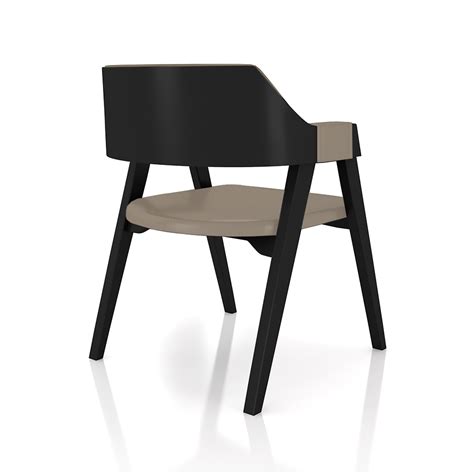 Kit Cadeiras Sala de Jantar e Jogos Carteados Madeira Maciça PU Nude Preto G Gran