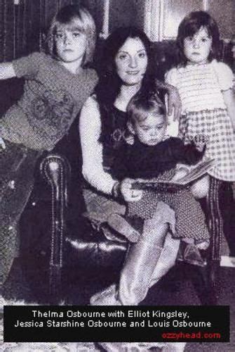 Mr Osbournes first wife Thelma , with Jessica and Louis. & her first ...