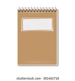 Realistic Notebook Vector Illustration Stock Vector Royalty Free