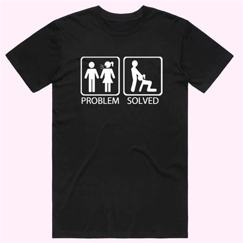 Shop The Problem Solved T Shirt Condom Kingdom Australia