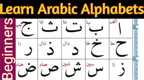 Learn Arabic Alphabets Lesson 1 In English ALIF BAA TAA The Tajweed