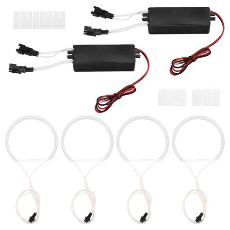 4 Uds Kit de luces LED CCFL tipo Ojos de Ángel anillo de Halo luz de