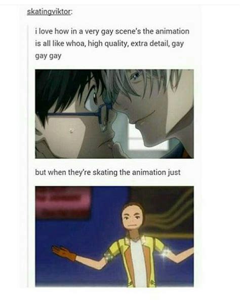 The Gay Scenes Are Important Yuri On Ice Yuri Yurio