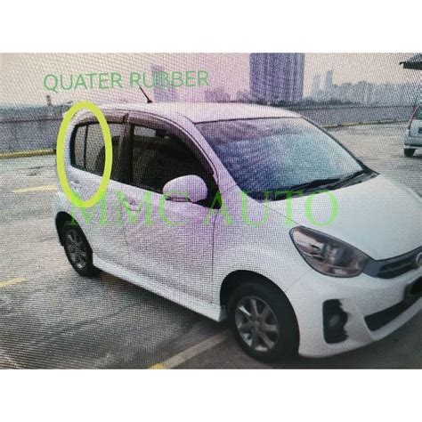 Perodua Myvi Lagi Best Icon Rear Quater Glass Rubber