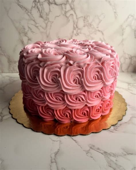 Ombre Rosette Cake Duke Bakery Local Bakery Since 1951