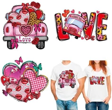 Amazon ROFIBUT Love Heart Iron On Transfer Stickers Valentine S