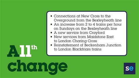 Southeastern on Twitter: "ℹ️ Our timetable changes on 11th December and there’ll be new services ...