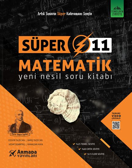 Nitelik Yayınları Armada Süper 11 Sınıf Matematik Yeni Nesil Soru Kitabı