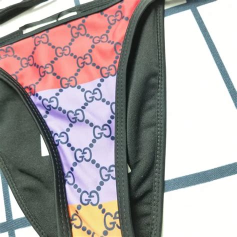 Bikini Lady Swimsuit Two Piece Print Luxury Famous Brands Designer Swimsuit Sexy Thong Bikini