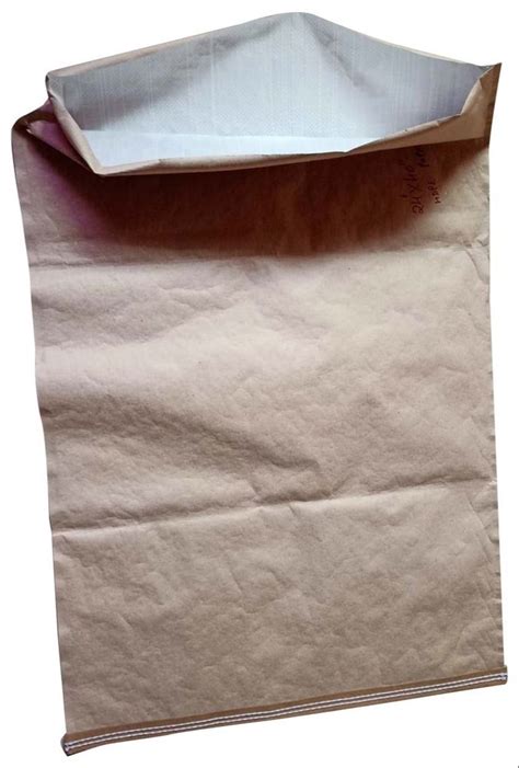 Brown Hdpe Paper Laminated Bags For Packaging Storage Capacity Kg