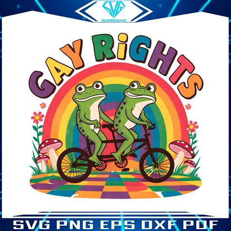 Gay Rights Frogs Bicycle Pride Month Png