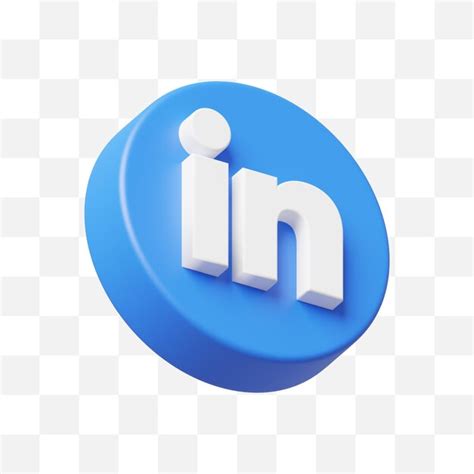 Premium Psd Linkedin Social Media Icon D