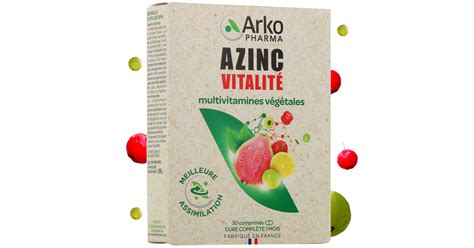 Azinc multivitamines végétales Complément alimentaire vitalité