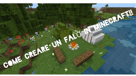 Come creare un FALÒ in MINECRAFT tutorial ita minecraft ita YouTube