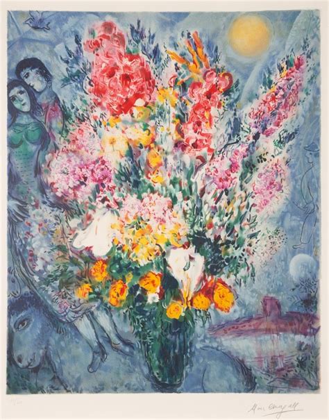 Marc Chagall Le Bouquet 1958 Mutualart